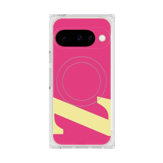 プレミアムスクエアケース with Pixelsnap［ オリジナル - initial color - Z pink ］