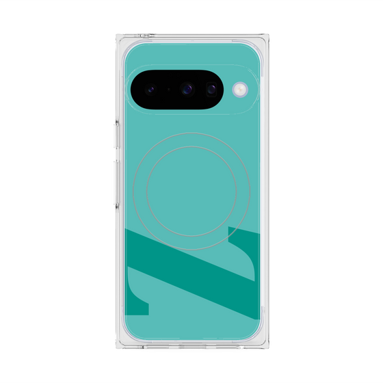 プレミアムスクエアケース with Pixelsnap［ オリジナル - initial color - Z light green ］