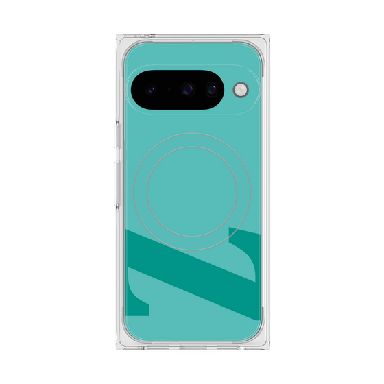プレミアムスクエアケース with Pixelsnap［ オリジナル - initial color - Z light green ］