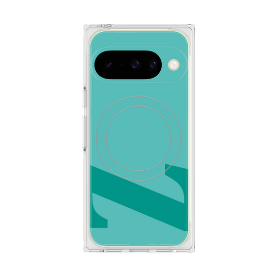 プレミアムスクエアケース with Pixelsnap［ オリジナル - initial color - Z light green ］