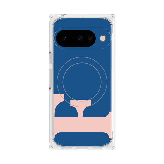 プレミアムスクエアケース with Pixelsnap［ オリジナル - initial color - F navy ］