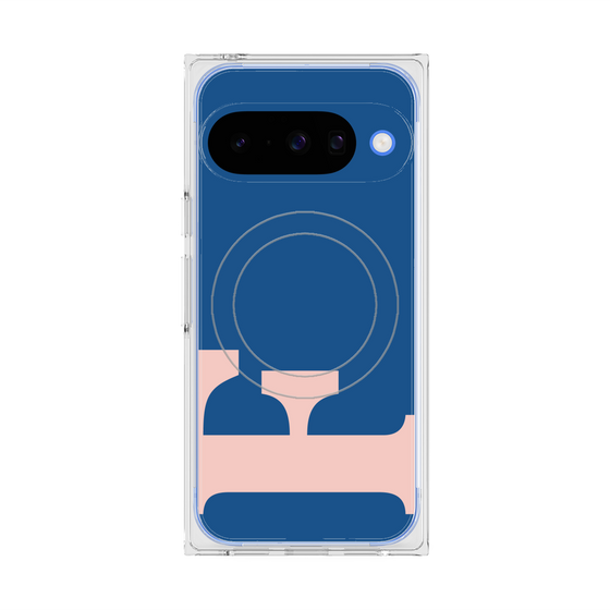 プレミアムスクエアケース with Pixelsnap［ オリジナル - initial color - F navy ］