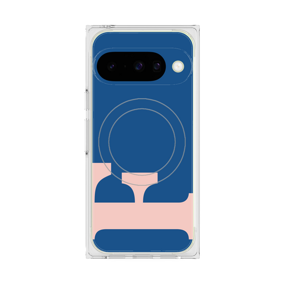 プレミアムスクエアケース with Pixelsnap［ オリジナル - initial color - F navy ］