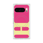 プレミアムスクエアケース with Pixelsnap［ オリジナル - initial color - H pink ］