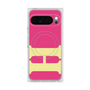 プレミアムスクエアケース with Pixelsnap［ オリジナル - initial color - H pink ］