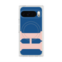 プレミアムスクエアケース with Pixelsnap［ オリジナル - initial color - H navy ］