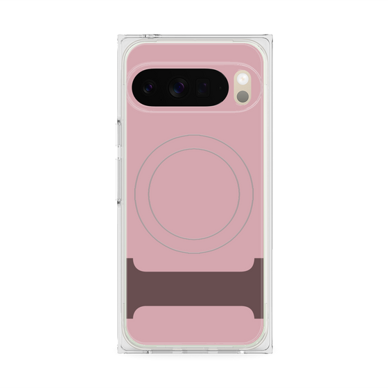 プレミアムスクエアケース with Pixelsnap［ オリジナル - initial color - I dusty pink ］