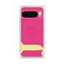 プレミアムスクエアケース with Pixelsnap［ オリジナル - initial color - J pink ］