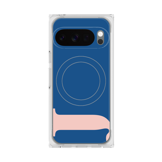 プレミアムスクエアケース with Pixelsnap［ オリジナル - initial color - J navy ］