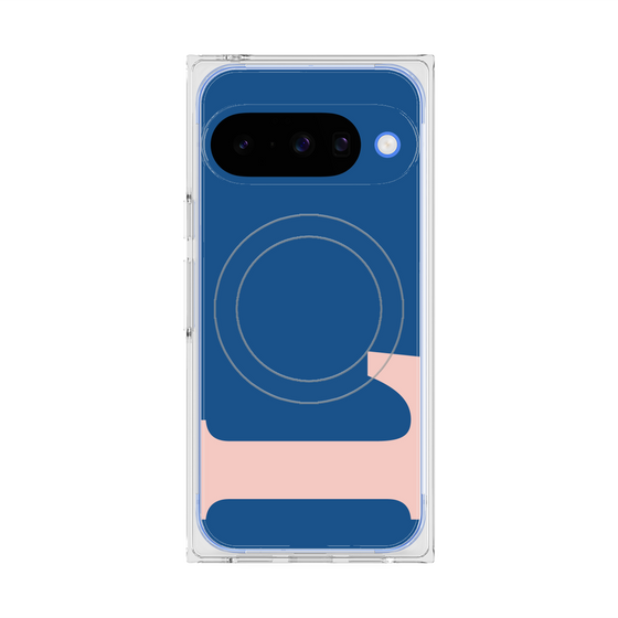 プレミアムスクエアケース with Pixelsnap［ オリジナル - initial color - L navy ］