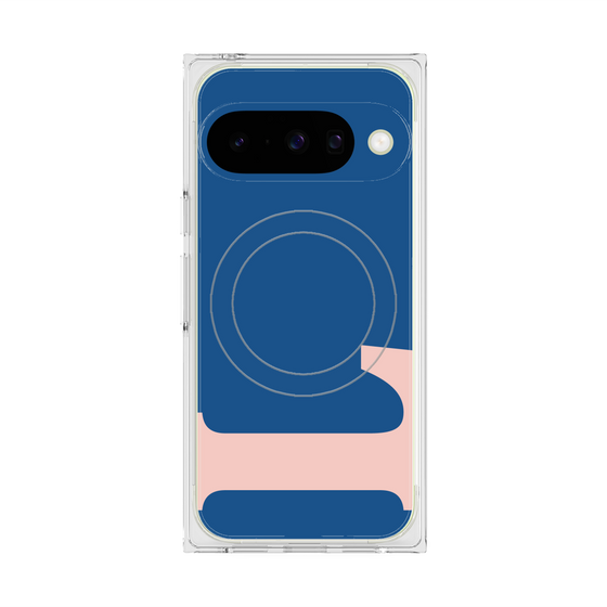 プレミアムスクエアケース with Pixelsnap［ オリジナル - initial color - L navy ］