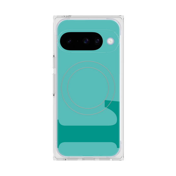 プレミアムスクエアケース with Pixelsnap［ オリジナル - initial color - L light green ］