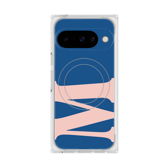 プレミアムスクエアケース with Pixelsnap［ オリジナル - initial color - M navy ］