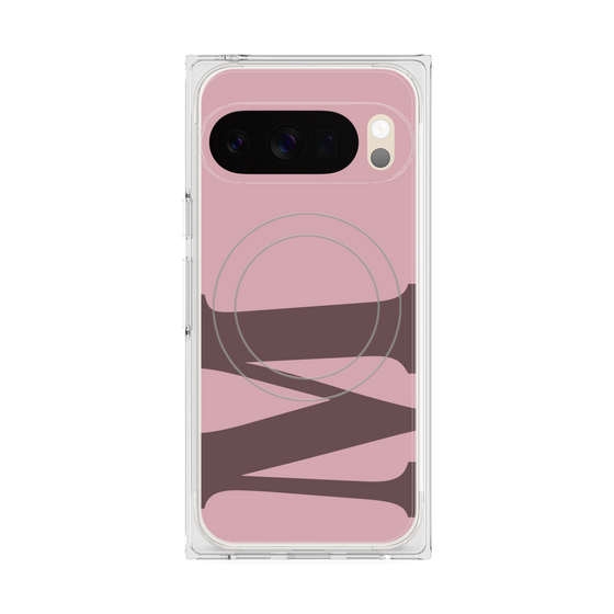 プレミアムスクエアケース with Pixelsnap［ オリジナル - initial color - M dusty pink ］
