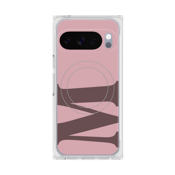 プレミアムスクエアケース with Pixelsnap［ オリジナル - initial color - M dusty pink ］
