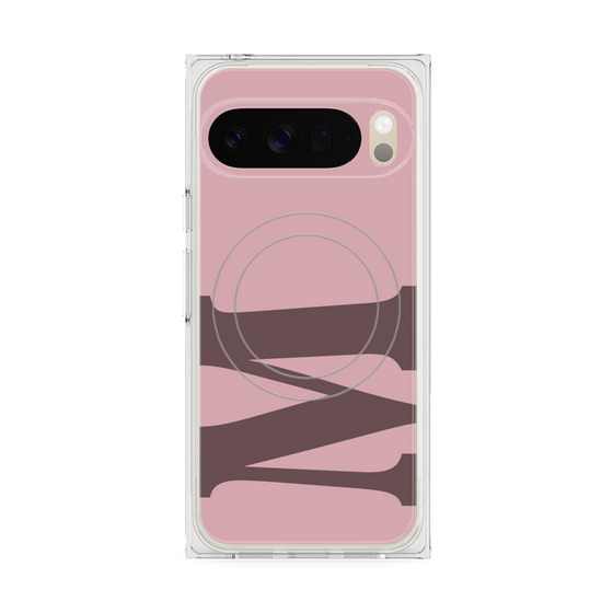 プレミアムスクエアケース with Pixelsnap［ オリジナル - initial color - M dusty pink ］