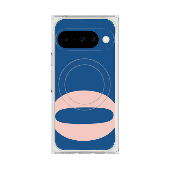 プレミアムスクエアケース with Pixelsnap［ オリジナル - initial color - O navy ］
