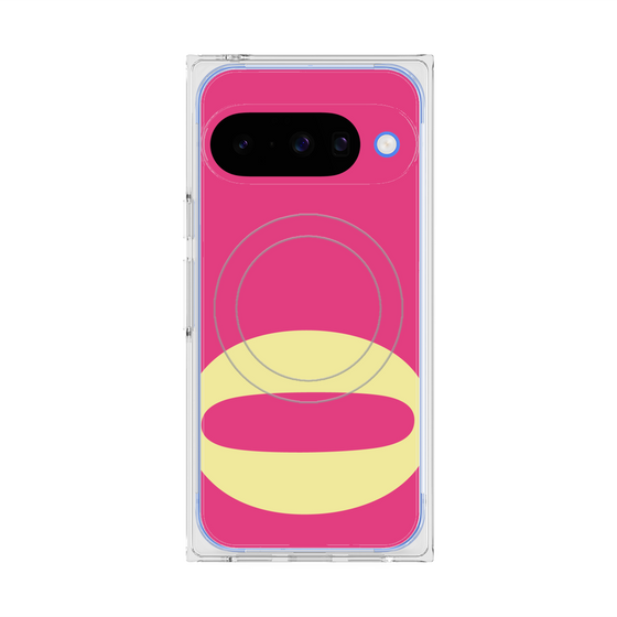 プレミアムスクエアケース with Pixelsnap［ オリジナル - initial color - Q pink ］