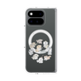 プレミアムスクエアケース with Pixelsnap［ こんにちは、いぬです - みんなそろって - クリア ］