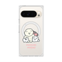 プレミアムスクエアケース with Pixelsnap［ もっさりもさお - みんないっしょ - クリア ］