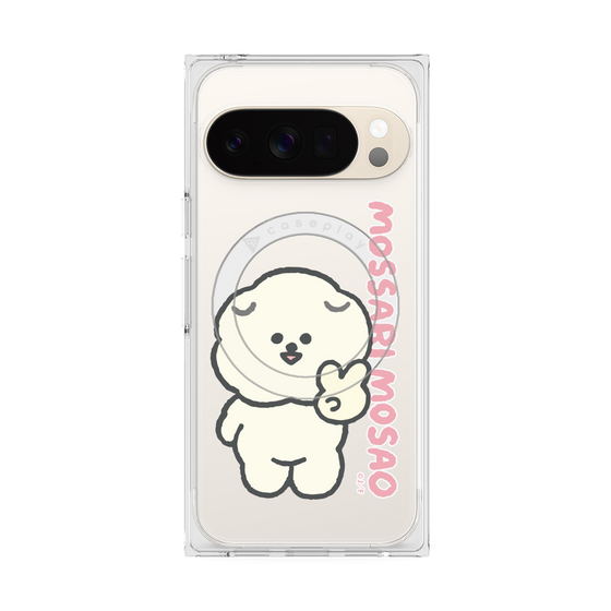 プレミアムスクエアケース with Pixelsnap［ もっさりもさお - ピスもさ ］