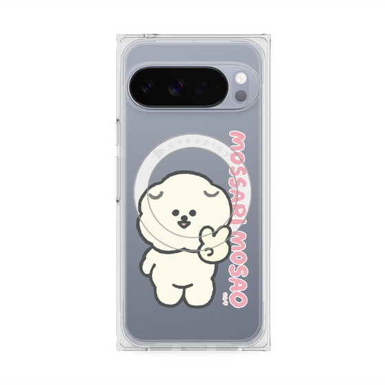 プレミアムスクエアケース with Pixelsnap［ もっさりもさお - ピスもさ ］