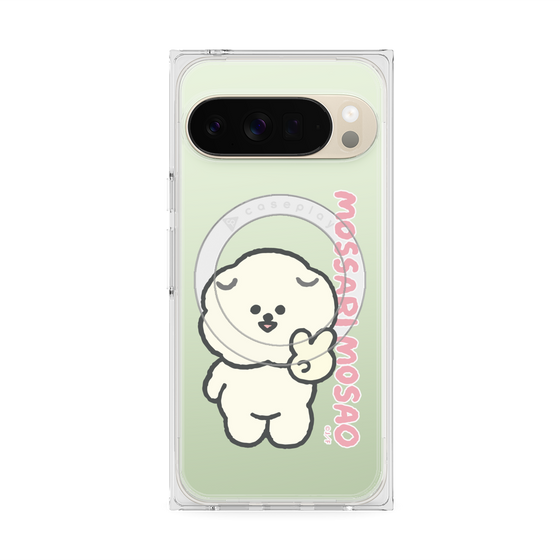 プレミアムスクエアケース with Pixelsnap［ もっさりもさお - ピスもさ ］