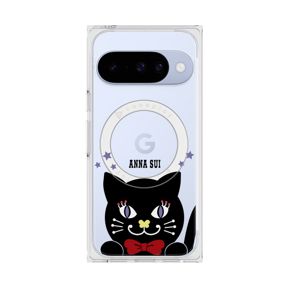 プレミアムスクエアケース with Pixelsnap［ ANNA SUI - TITIとスター - クリア ］