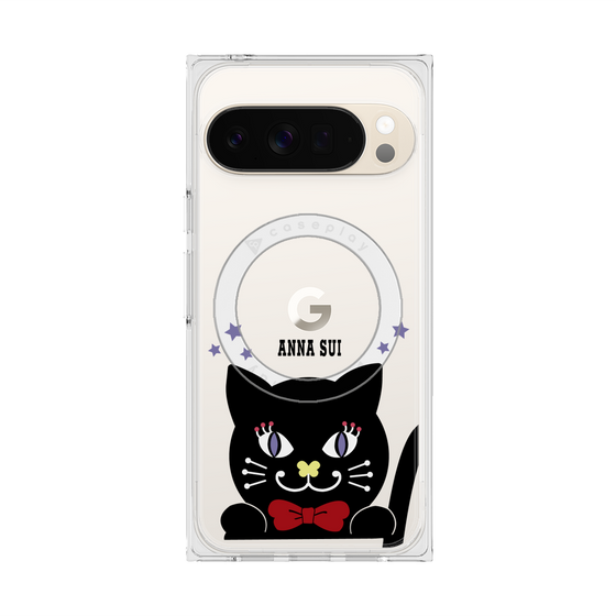 プレミアムスクエアケース with Pixelsnap［ ANNA SUI - TITIとスター - クリア ］