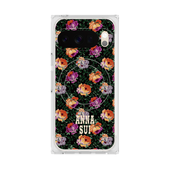 プレミアムスクエアケース with Pixelsnap［ ANNA SUI - オンブルローズ ］