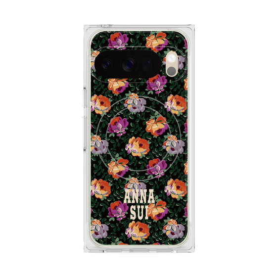 プレミアムスクエアケース with Pixelsnap［ ANNA SUI - オンブルローズ ］