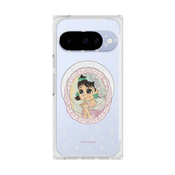 プレミアムスクエアケース with Pixelsnap［ ひみつのアッコちゃん - テクマクマヤコン - クリア ］