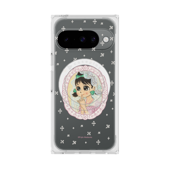プレミアムスクエアケース with Pixelsnap［ ひみつのアッコちゃん - テクマクマヤコン - クリア ］