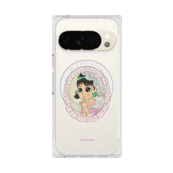 プレミアムスクエアケース with Pixelsnap［ ひみつのアッコちゃん - テクマクマヤコン - クリア ］