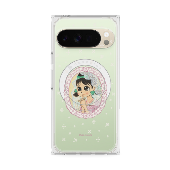 プレミアムスクエアケース with Pixelsnap［ ひみつのアッコちゃん - テクマクマヤコン - クリア ］