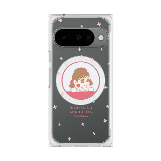 プレミアムスクエアケース with Pixelsnap［ ひみつのアッコちゃん - アッコちゃん - クリア ］