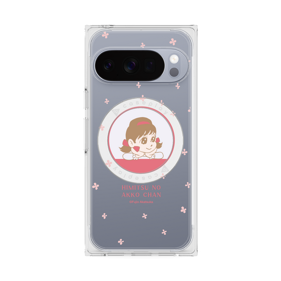 プレミアムスクエアケース with Pixelsnap［ ひみつのアッコちゃん - アッコちゃん - クリア ］