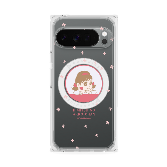 プレミアムスクエアケース with Pixelsnap［ ひみつのアッコちゃん - アッコちゃん - クリア ］
