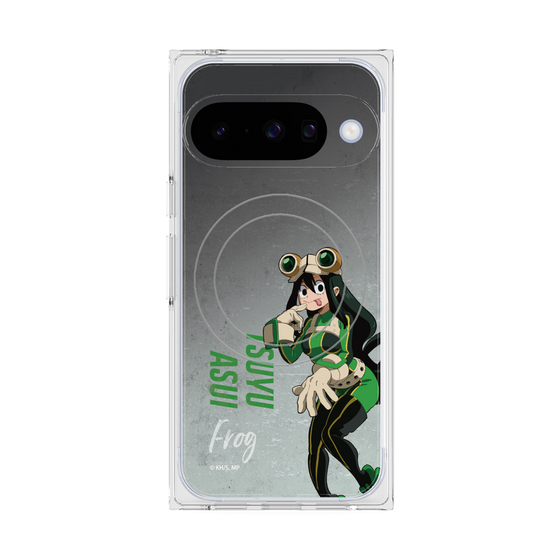 プレミアムスクエアケース with Pixelsnap［ 僕のヒーローアカデミア - 立ち絵 -蛙吹 梅雨 ］