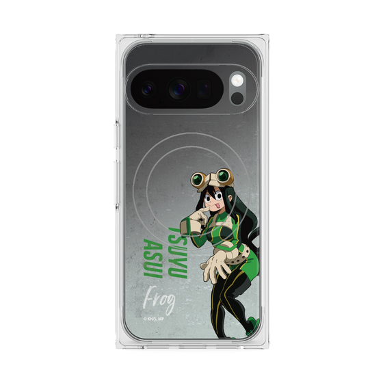 プレミアムスクエアケース with Pixelsnap［ 僕のヒーローアカデミア - 立ち絵 -蛙吹 梅雨 ］