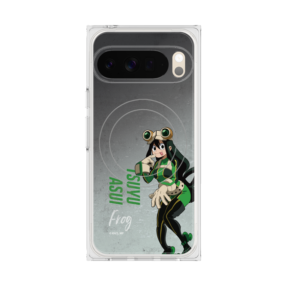 プレミアムスクエアケース with Pixelsnap［ 僕のヒーローアカデミア - 立ち絵 -蛙吹 梅雨 ］