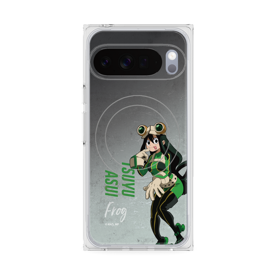 プレミアムスクエアケース with Pixelsnap［ 僕のヒーローアカデミア - 立ち絵 -蛙吹 梅雨 ］