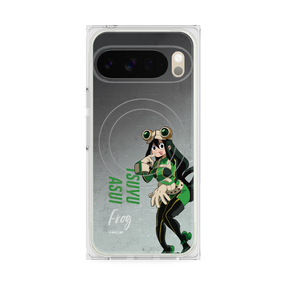 プレミアムスクエアケース with Pixelsnap［ 僕のヒーローアカデミア - 立ち絵 -蛙吹 梅雨 ］