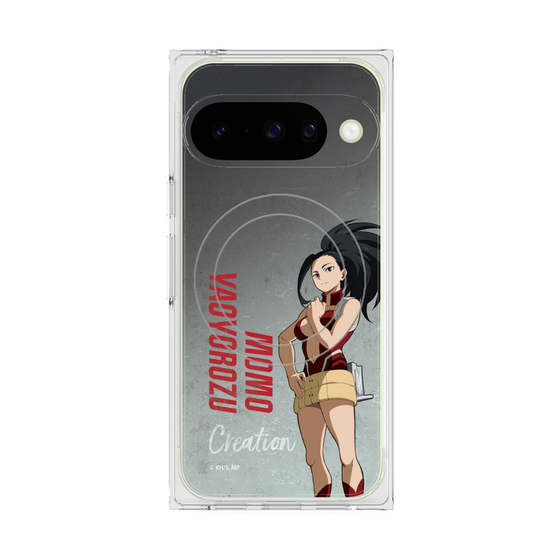 プレミアムスクエアケース with Pixelsnap［ 僕のヒーローアカデミア - 立ち絵 - 八百万 百 ］