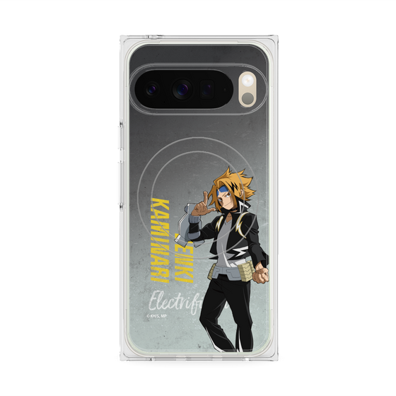 プレミアムスクエアケース with Pixelsnap［ 僕のヒーローアカデミア - 立ち絵 - 上鳴 電気 ］