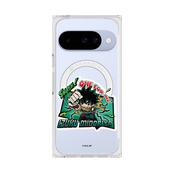 プレミアムスクエアケース with Pixelsnap［ 僕のヒーローアカデミア - ミニキャラ - 緑谷 出久 ］