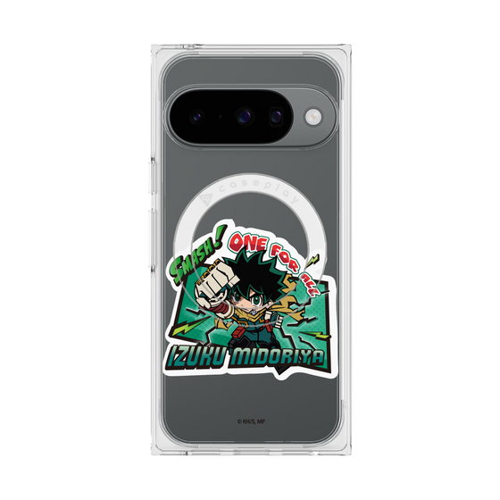 プレミアムスクエアケース with Pixelsnap［ 僕のヒーローアカデミア - ミニキャラ - 緑谷 出久 ］