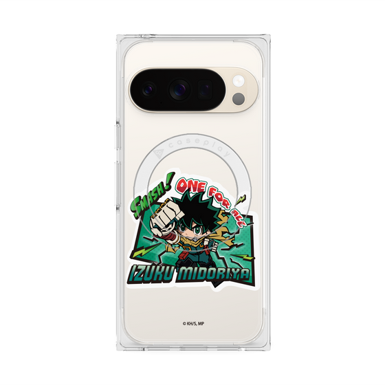 プレミアムスクエアケース with Pixelsnap［ 僕のヒーローアカデミア - ミニキャラ - 緑谷 出久 ］