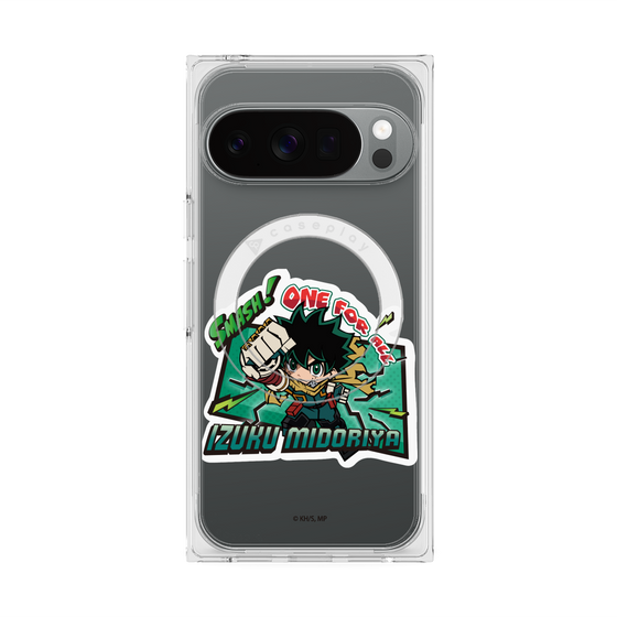 プレミアムスクエアケース with Pixelsnap［ 僕のヒーローアカデミア - ミニキャラ - 緑谷 出久 ］