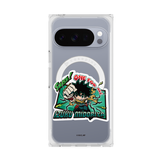 プレミアムスクエアケース with Pixelsnap［ 僕のヒーローアカデミア - ミニキャラ - 緑谷 出久 ］